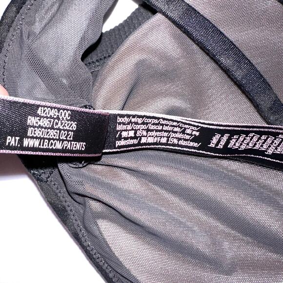 Victorias Secret Strappy Black Leopard Print Low Impact Sports Bra Size Large - Picture 8 of 12